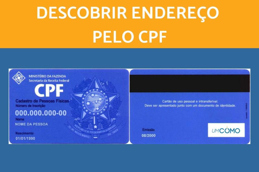 descobrir endereço pelo cpf