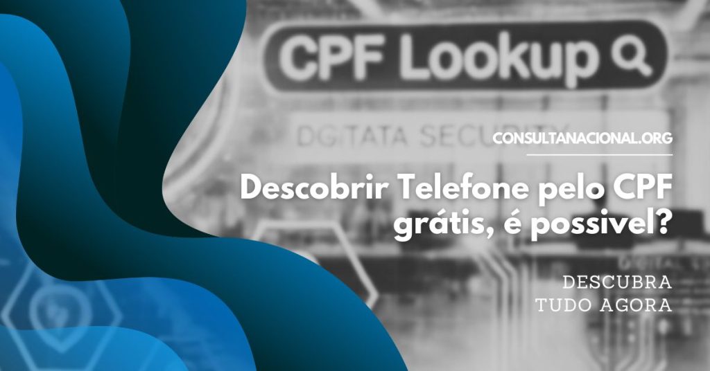 Pessoa pesquisando como descobrir telefone pelo CPF em um laptop, com elementos de segurança digital na tela.